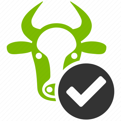 Agriculture, apply, check, ok, select, valid cow, yes icon - Download on Iconfinder