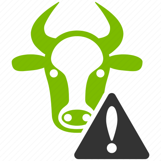 Agriculture, alarm, alert, cow, error, fail, warning icon - Download on Iconfinder