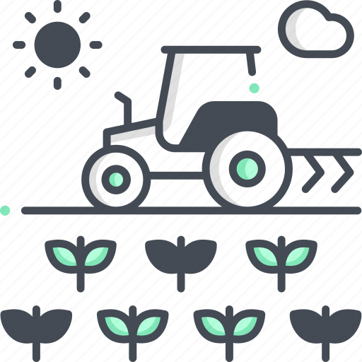 Cultivator, tractor, smart farm, transportation, farming icon - Download on Iconfinder