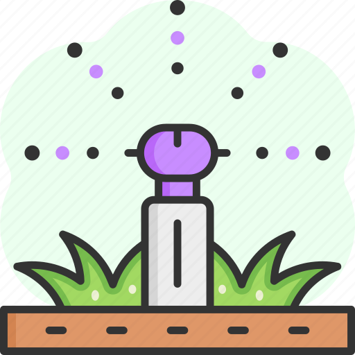 Sprinkler, water, irrigation, plant, smart farm icon - Download on Iconfinder