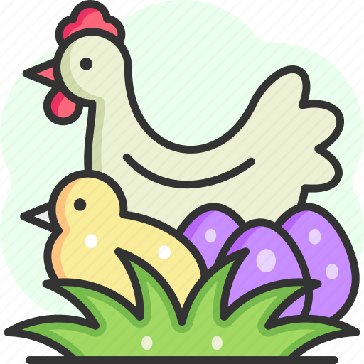 Poultry, chicken, hen, farm, bird icon - Download on Iconfinder