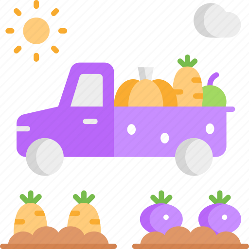 Truck, vegetables, groceries, delivery, vegetable icon - Download on Iconfinder