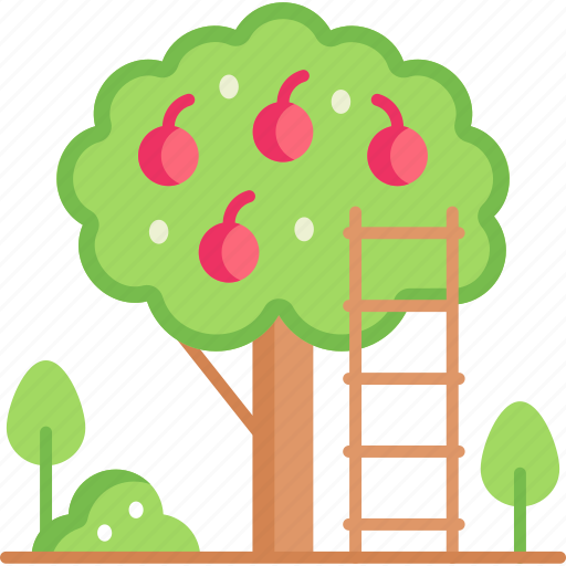 Ladder, fruits, step ladder, fruit tree, pick up icon - Download on Iconfinder