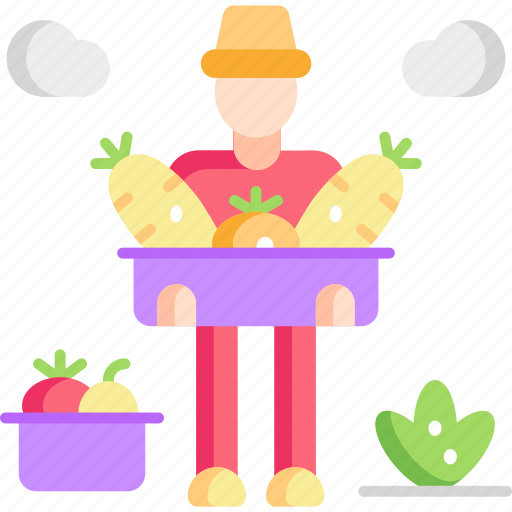 Farmer, vegetable, agriculture, food, harvest icon - Download on Iconfinder