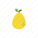 .svg, fruit, pear, yellow