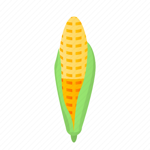 Cartoon, corn, farmer, food, isometric, logo, retro icon - Download on Iconfinder