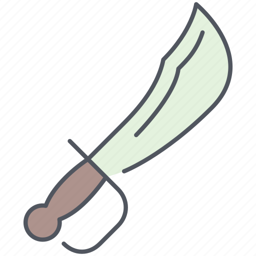 Machete, pirates, sword, weapon, blade, knife, war icon - Download on Iconfinder