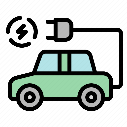 Automobile, car, ecology, electric, plug, thunder, transport icon - Download on Iconfinder