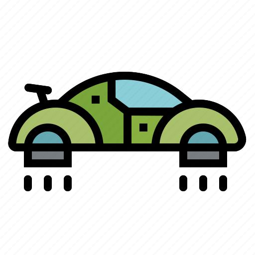 Automobile, car, flying, future, transport, vehicle icon - Download on Iconfinder