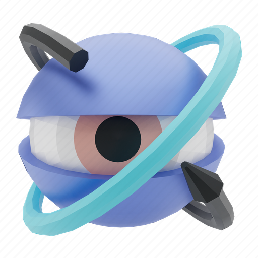 Eye, movement 3D illustration - Download on Iconfinder
