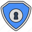 verified shield, safety shield, buckler, protection shield, locked shield 