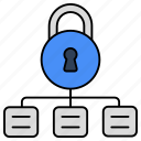 network lock, padlock, latch, bolt, security