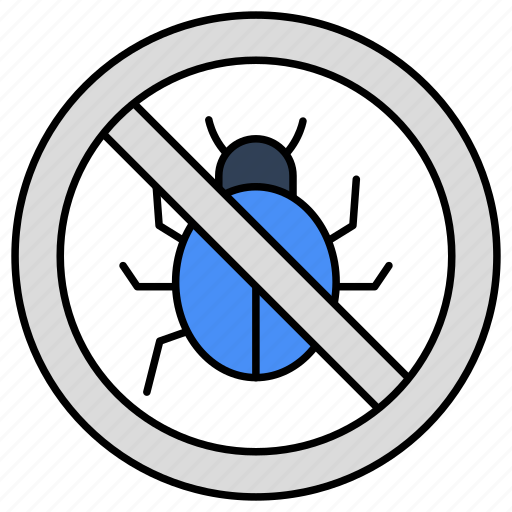 No bug, no malware, stop bug, stop virus, no virus icon - Download on Iconfinder