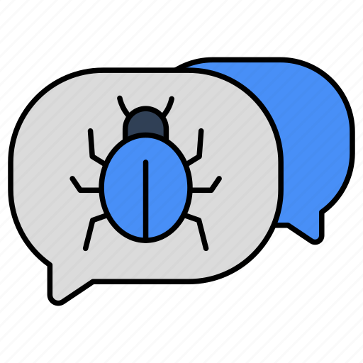 Infected chat, infected message, communication, conversation, discussion icon - Download on Iconfinder