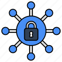 network lock, padlock, latch, bolt, security