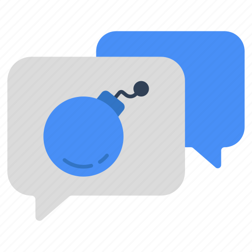 Infected chat, infected communication, chat hacking, cybercrime, cyber attack icon - Download on Iconfinder