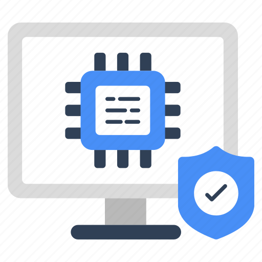 Secure microchip, microchip security, microchip protection, processor security, processor safety icon - Download on Iconfinder