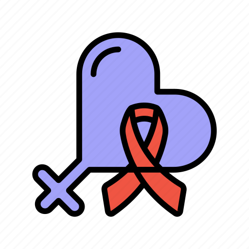 Aids, in, womens, love icon - Download on Iconfinder
