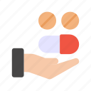 treatment, pils, tablet, hand