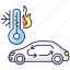 air circulation, car air conditioning, car air conditioning icon, vehicle interior ventilation 