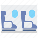 cabin, airplane, seats
