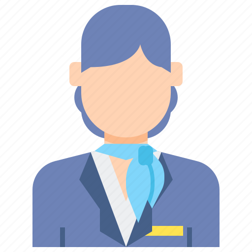 Female, flight, attendant, woman icon - Download on Iconfinder