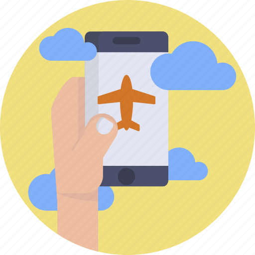 Flight, flight mode, phone, airport icon - Download on Iconfinder