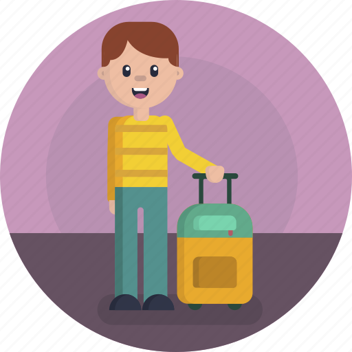 Passenger, bag, airport, luggage, suitcase icon - Download on Iconfinder