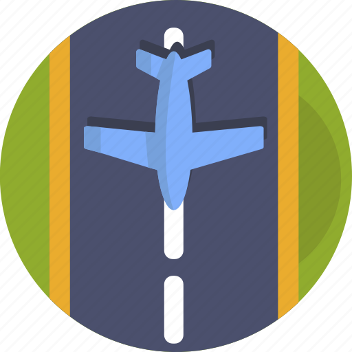 Aeroplane, plane, airport, runway, airplane icon - Download on Iconfinder