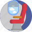 chair, window, airplane, plane, seat, airport 