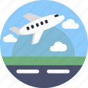 airplane, departure, plane, flight, fly, runway, airport