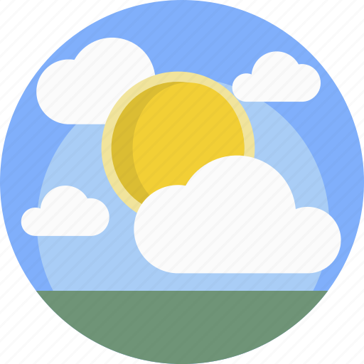 Clouds, cloudy, weather, sun, sunny day, airport, sunny icon - Download on Iconfinder