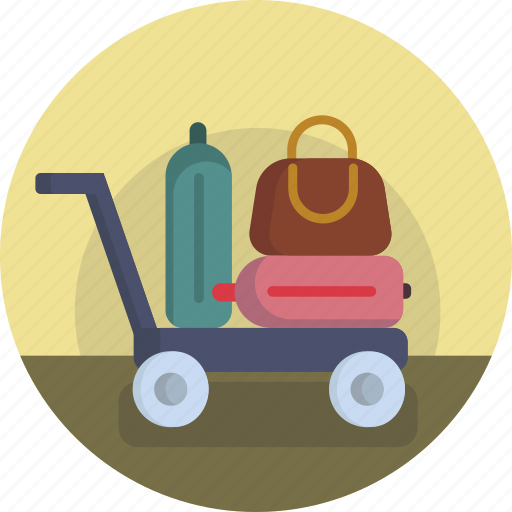 Bag, luggage carrier, suitcase, briefcase, luggage, airport icon - Download on Iconfinder
