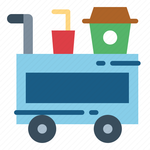 Dinner, food, room, service, supper, trolley icon - Download on Iconfinder