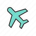 airplane, airport, baggage, flight, plane, transportation
