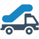 stair, truck, airport, vehicle, delivery, transport, shipping