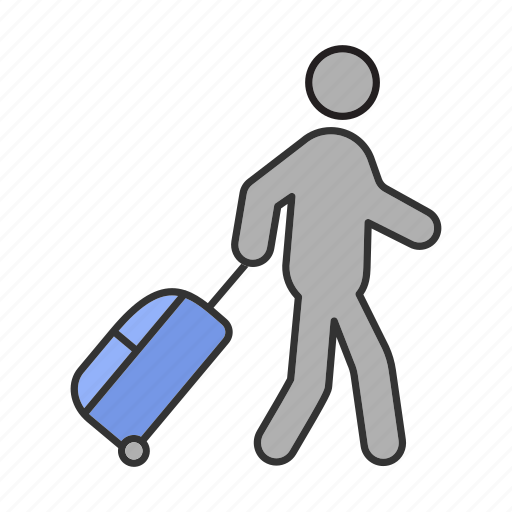 Baggage, handbag, luggage, passenger, suitcase, tourist, travel icon - Download on Iconfinder