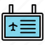 airport, board, flight, information, tourism 