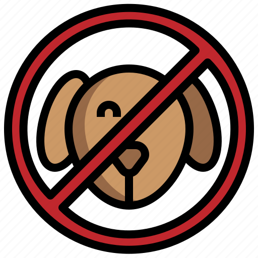 No, pets, allowed, forbidden, warning, signaling icon - Download on Iconfinder