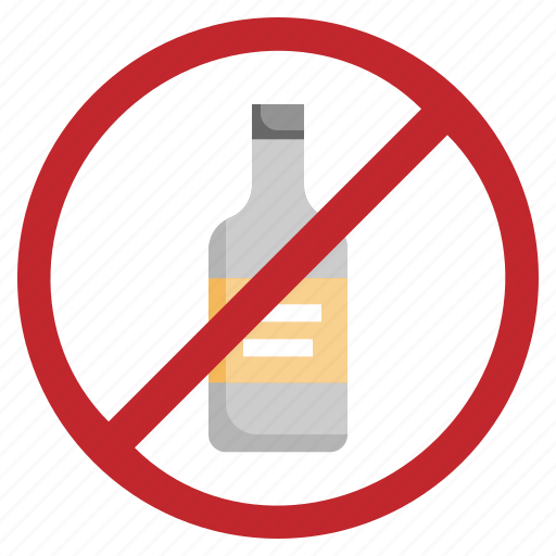 No, alcohol, sober, drink, addiction, prohibition icon - Download on Iconfinder