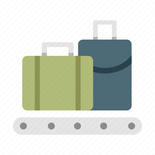 Airport, baggage, conveyor, luggage, suitcase, terminal, vacation icon - Download on Iconfinder