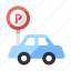 car, lot, park, parking, roadsign, transport, vehicle 