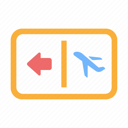 Airport, departure, direction, flight, gate, terminal, travel icon - Download on Iconfinder
