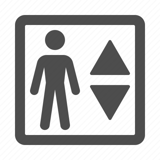 Elevator, man, sign icon - Download on Iconfinder