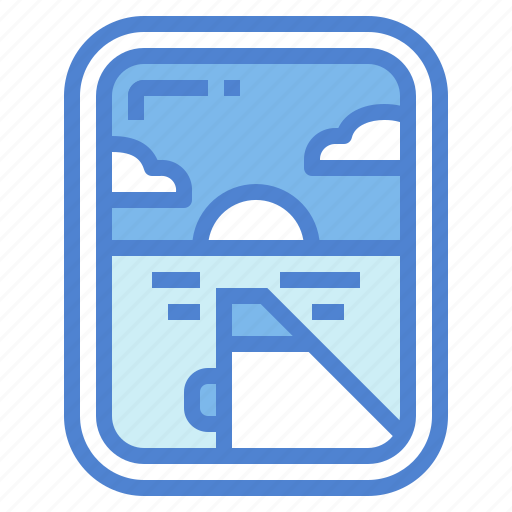 Flight, plane, travel, window icon - Download on Iconfinder