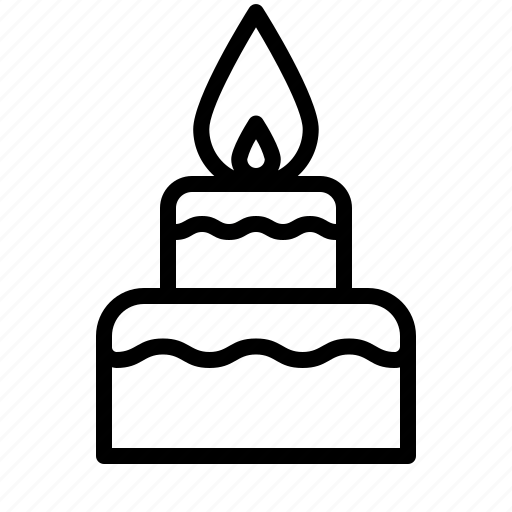 Cake, pie, candles, restaurant, food, birthday, holiday icon - Download on Iconfinder