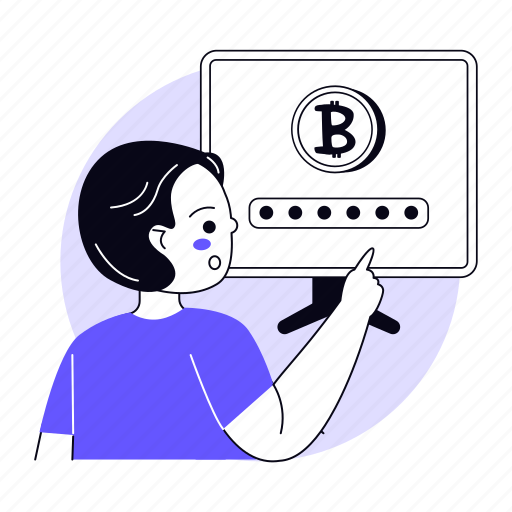 Password, bitcoin, protection, security, secure, crypto, blockchain illustration - Download on Iconfinder