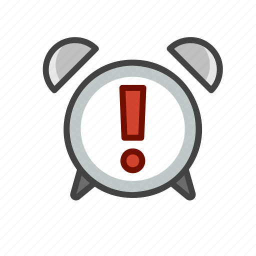 Alarm, notice, alert, clock, ring, warning icon - Download on Iconfinder