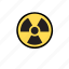 radiation, circle, nuclear, power, radioactive, radioactivity, charging, energy 