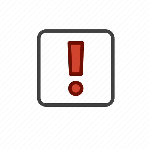 Square, warning, alert, attention, caution, error icon - Download on Iconfinder